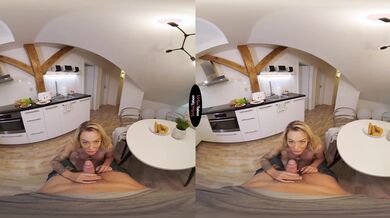 Steamy Kitchen Encounter With Stunning Blonde in VR /Mature Vr Tube