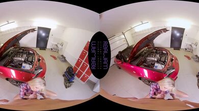 Premium-Hot Blonde Garage Fantasy in Steamy VR POV /Mature Vr Tube