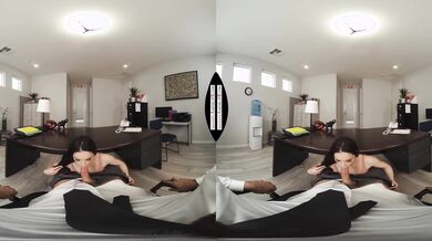 Office Seduction: Blonde and Brunette Tease You in VR Fantasy /Mature Vr Tube