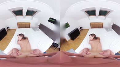 Czech Babe Rides Hard with Bouncy Tits in Full Action / MatureVRTube