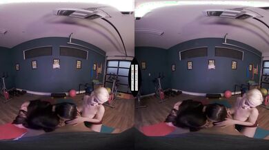 Gym Sluts Share One Huge Cock in Hardcore Threesome / MatureVRTube