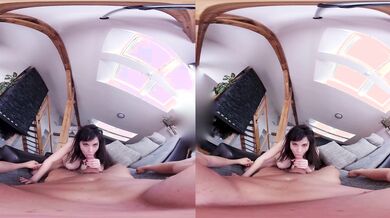 Chubby Bouncy B**ch Serves Her Customer Right - Only on MatureVRTube