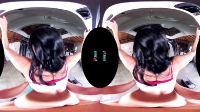 Cum in Her Gorgeous Face During a Wild Car Ride - Only on MatureVRTube