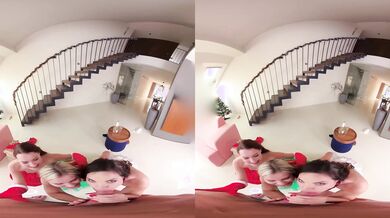 Present Christmas Foursome with Wild Polish Sluts – Exclusively on MatureVRTube