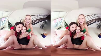 Present Christmas Foursome with Wild Polish Sluts – Exclusively on MatureVRTube