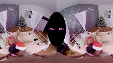 Tied Wife to Bed and Enjoy Gifted Asian Bitch for Christmas! Exclusively on MatureVRTube