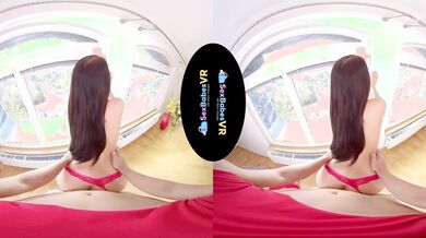 Screaming Like a Christmas Pig: Naughty Brunette in Holiday Action! Exclusively on MatureVRTube